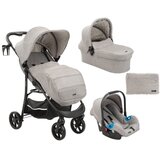 Kikka Boo Kolica Selina premium 3in1 set sa I-SIZE autosedištem i tvrdom korpom Light Grey ( KKB11258 ) Cene