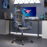 vidaXL Okretna igraća stolica crno-plava od umjetne kože | shoptok.hr