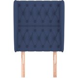  Uzglavlje s ušima plavo 83 x 23 x 118/128 cm od tkanine | shoptok.hr