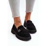 VINCEZA Black Flanila Women's Loafers with Strap | shoptok.hr
