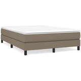vidaXL Box spring postelja z vzmetnico taupe 160x200 cm blago, (20791908) Cene