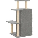  Penjalica za mačke sa stupovima za grebanje svjetlosiva 97 cm | shoptok.hr