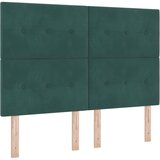  Krevet s opruga kutije Tamnozelena 160 x 200 cm Baršun | shoptok.hr