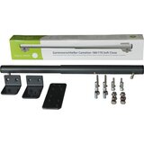  Zapiralo za vrtna vrata Camelion 180/170 Soft Close vključno s kompletom montažnih nosilcev, 80° kot, mat antracitno - 1 set. Cene