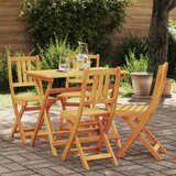 vidaXL Sklopive vrtne stolice 4 komada 36x46x86 cm Masivno bagremovo drvo | shoptok.hr