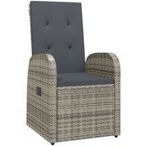  Set za blagovanje u vrtu od 5 dijelova s jastučićima sivi poli ratan | shoptok.hr