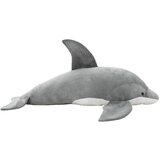 vidaXL Plišasta igrača delfin siv Cene