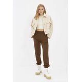 TRENDYOLMILLA Ženske pantalone Twoaw21Ea0010, Braon Cene