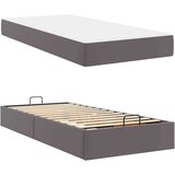  Posteljni okvir z vzmetnico Siva 90 x 190 cm Umetna koža | Shoptok.si