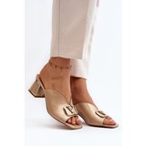 Laura Messi Elegant Women's High Heel Sandals 2771 Gold | shoptok.hr