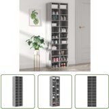 The Living Store Omarica za čevlje siva sonoma 54x34x183 cm konstruiran les - Omara Za Čevlje, (21744557) | Shoptok.si