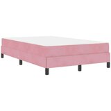 vidaXL Boxspring krevet s madracem Ružičasta 120 x 200 cm Baršun | shoptok.hr