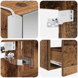  Set ormarića za kupaonicu 5 kom. Staro drvo Konstruirano drvo | shoptok.hr