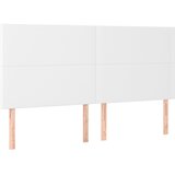 Maison Chic Posteljno vzglavje - Vzglavna omarica 4 kosa bel 100x5x78/88 cm umetno usnje, (22076921) Cene