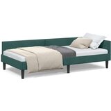 vidaXL Krevetni okvir sa kutnim dizajnom Tamnozelena 80 x 200 cm | shoptok.hr