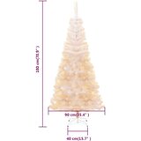  Umjetno božićno drvce s obojenim vrhovima bijelo 180 cm PVC | shoptok.hr