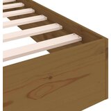  Posteljni okvir medeno rjav iz trdnega lesa 75x190 cm 2FT6, (20684863) | Shoptok.si