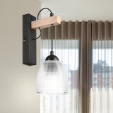  Zidna lampa LEANDRA 1xE27/15W/230V hrast/crna | Eponuda.com