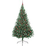  Umjetno predsvijetljeno božićno drvce Zelena 210 cm PVC | shoptok.hr