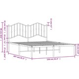  okvir za krevet s uzglavljem crni 150x200 cm | shoptok.hr
