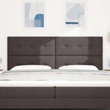  Uzglavlje s gumbima od tamnosmeđeg tkanine 200 cm | shoptok.hr