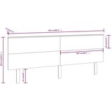  Uzglavlje za krevet 204 x 6 x 82,5 cm od masivne borovine | shoptok.hr