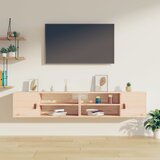 vidaXL Stenska omarica 2 kosa 80x30x30 cm trdna borovina Cene