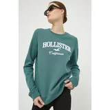 Hollister Co. Pulover ženska, zelena barva