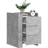  The Living Store Nočna omarica betonsko siva 45x50x65 cm inženirski les - Nočna Omarica, (21496410) Cene