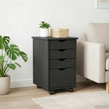  Mobilni ormar s kotačem Sivi 34 x 39 x 56 cm Masivna borovina | Eponuda.com