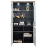 Mömax Vitrina Alassio, Bela, Barva Grafita | Shoptok.si