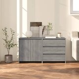  2-dijelna komoda boja sivog hrasta sonome od konstruiranog drva | shoptok.hr