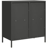  Komoda crna 68x39x73,5 cm hladno valjani čelik | Shoptok.si