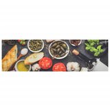  Kuhinjski tepih perivi uzorak vina i hrane 45x150 cm baršunasti | Eponuda.com