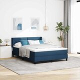  s opruga kutije s uzglavljem Plava 200 x 160 cm tkanina | shoptok.hr