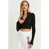 Cool & Sexy Women's Black Camisole Short Jacket Cene