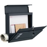 Songmics Stenski poštni nabiralnik GMB052B01, antracit | Shoptok.si