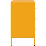 vidaXL Nočna omarica gorčično rumena 36x39x68 cm hladno valjano jeklo | Shoptok.si