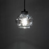  Luster na sajli ZULIA 1xE27/15W/230V crna/zadimljena crna | Eponuda.com