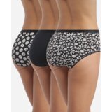 DIM LES POCKETS COTTON BOXER 3x - Women's cotton panties 3 pcs - black - white | Shoptok.si
