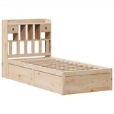  Posteljni okvir brez vzmetnice 90x190 cm trdna borovina, (21527393) | Shoptok.si