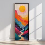 WALLXPERT FAH072-120 Multicolor Decorative Framed MDF Painting | Eponuda.com