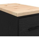  Garažni ormar za odlaganje crni 30x51x85 cm masivne borovine Slike