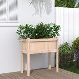 Maison Chic Vrtno cvetlično korito - Cvetlični Lonec z nogami 70x31x70 cm trdna borovina, (21790481) | Shoptok.si
