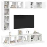  8-dijelni set TV ormarića bijeli od konstruiranog drva | Eponuda.com