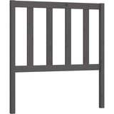  Uzglavlje za krevet sivo 106 x 4 x 100 cm od masivne borovine | shoptok.hr