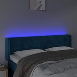  LED uzglavlje tamnoplavo 147x16x78/88 cm baršunasto | shoptok.hr