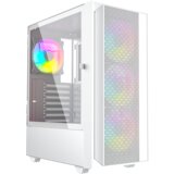 Gembird Fornax 4000W ARGB gaming ATX computer case, Midi Tower, backlight, White | shoptok.hr