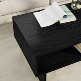  Klubska miza Črna Orehovina 80 x 46 x 35 cm Konstruiran les, (5000120285) | Shoptok.si