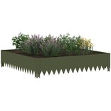  Ograda oko Travnjaka 4 kom. 100 x 100 x 20 cm Čelik | shoptok.hr